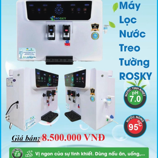 MÁY LỌC NƯỚC NÓNG NGUỘI ROSKY - TINH KHIẾT