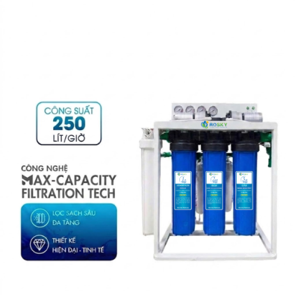Máy Lọc Nước Bán Công Nghiệp Rosky Công Suất 250L/H